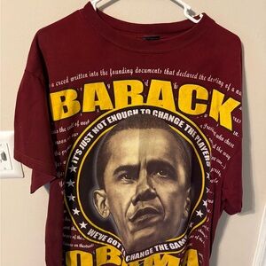 Barack Graphic Men's T-Shirt - Red